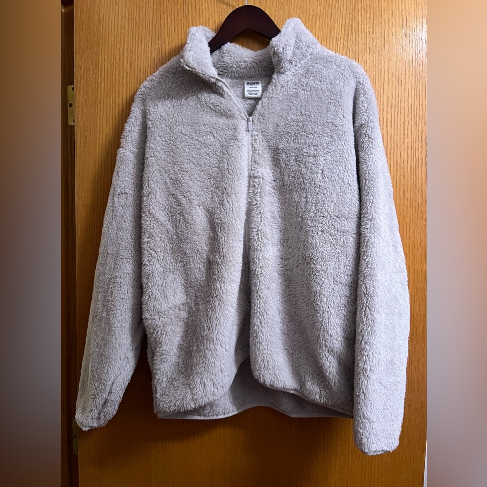 NWT Victoria’s Secret plush zip up sweater sweatshirt